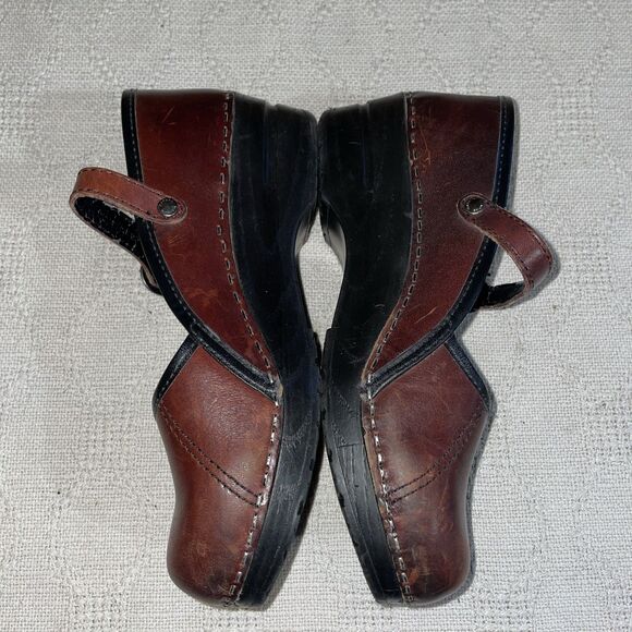 Dansko Women’s Work Mary Jane’s Size 38 U.S. 7 M Brown Leather Occupational - Picture 5 of 12